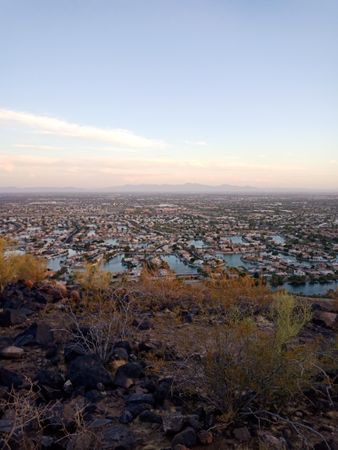City of Glendale, Arizona, United States under blue sky