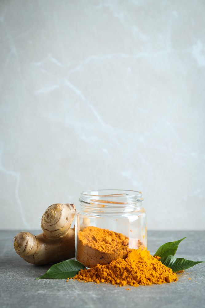 Fragrant seasoning - turmeric, one of the main ingredients in Indian curry