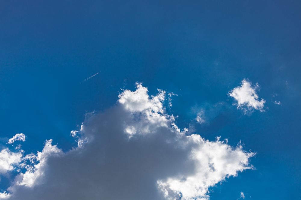 Clouds in a blue sky