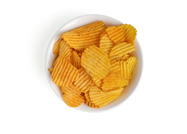 potato chips on bowl
