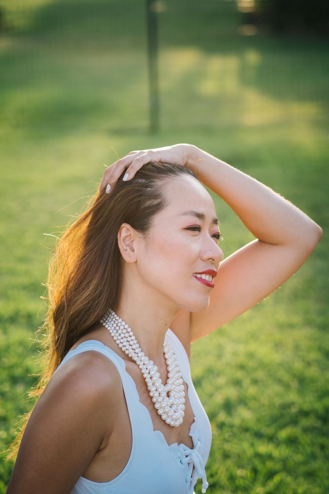 Portrait of a young elegant Chinese woman