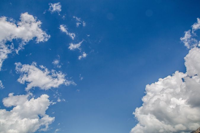 Clouds in blue sky over Pakistan national park