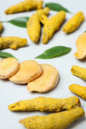 Fragrant seasoning - turmeric, one of the main ingredients in Indian curry