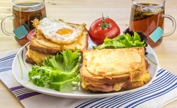 French breakfast for two people