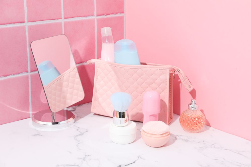 Toilet bag for different toilet and self care accessories