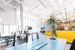Modern interior of spacious office building