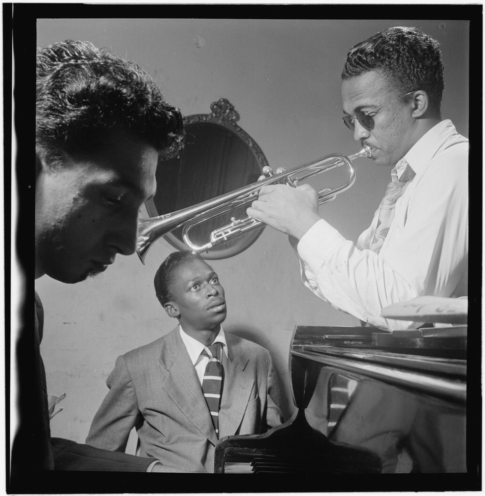 New York City, New York, USA - Sept 1947: Portrait of Howard McGhee and Miles Davis