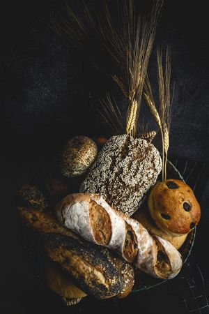 Natural Assortments of homemade breads