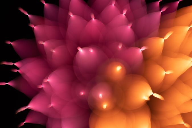 Bright fireworks on night sky