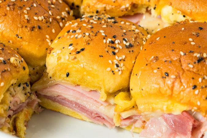 Homemade Ham and Cheese Sliders for a Party