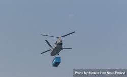 Indian Air force helicopter flying during Air force foundation day in India 48QJkb