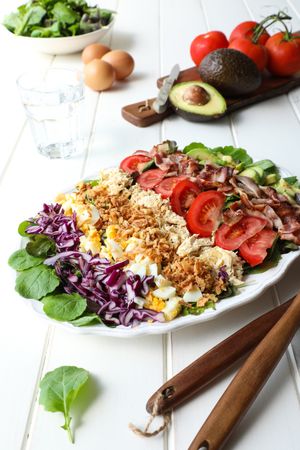 Vegetables with meat and cheese