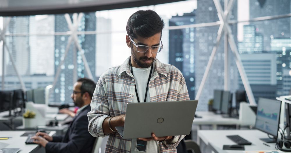 Successful Software Data Engineer Optimizing Corporate Database, Update Security Network