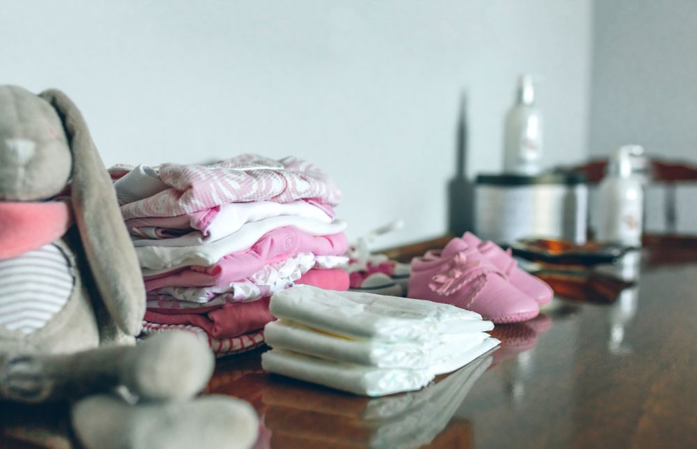 Baby clothes ready for her arrival