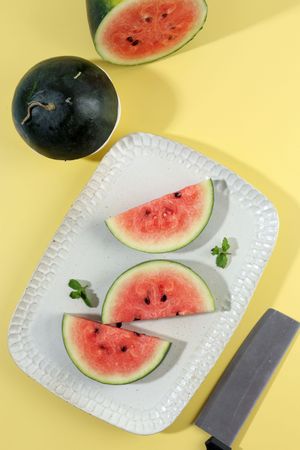 Top View Slice Semangka Water Melon