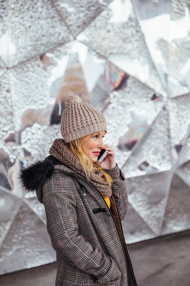 Young woman talking on the phone