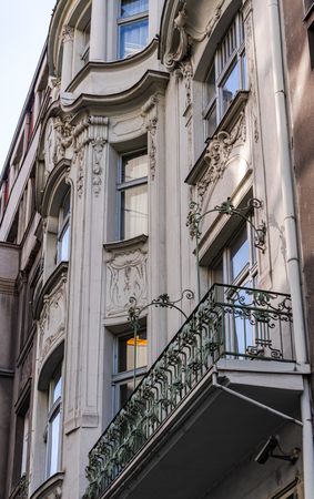 Decoration of the building in Old Prague