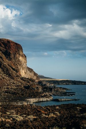 Rocky coastal hills in the Canary Islands