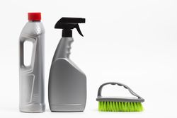 Detergent bottles brushes