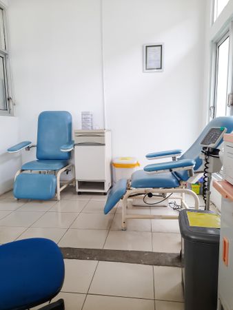 Blood donor room in the hospital