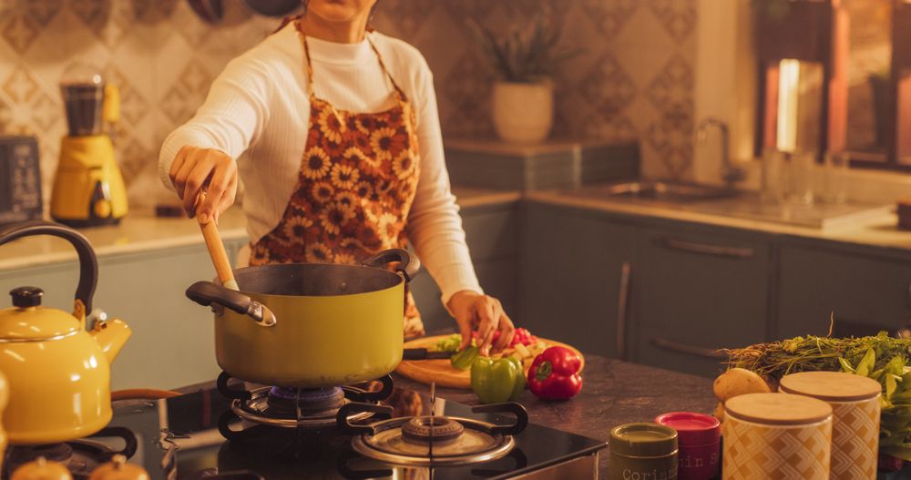 Indian Woman Preparing Food
