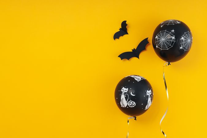 Concept of Halloween, Halloween balloon, space for text