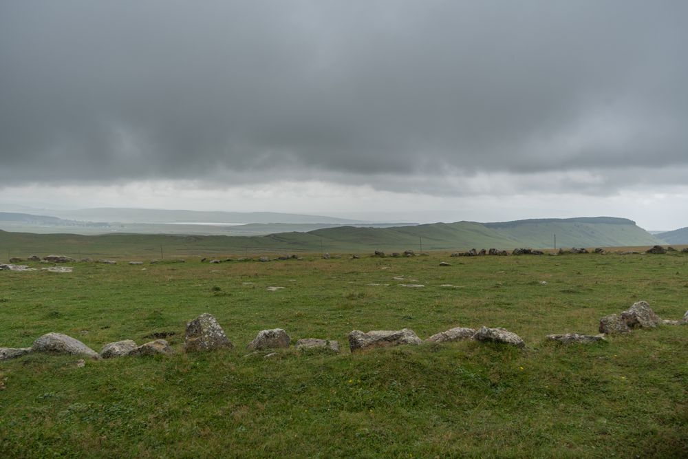 Megalith site in Tedjisi in Georgia