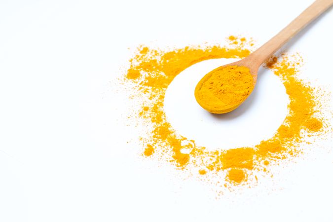 Fragrant seasoning - turmeric, one of the main ingredients in Indian curry