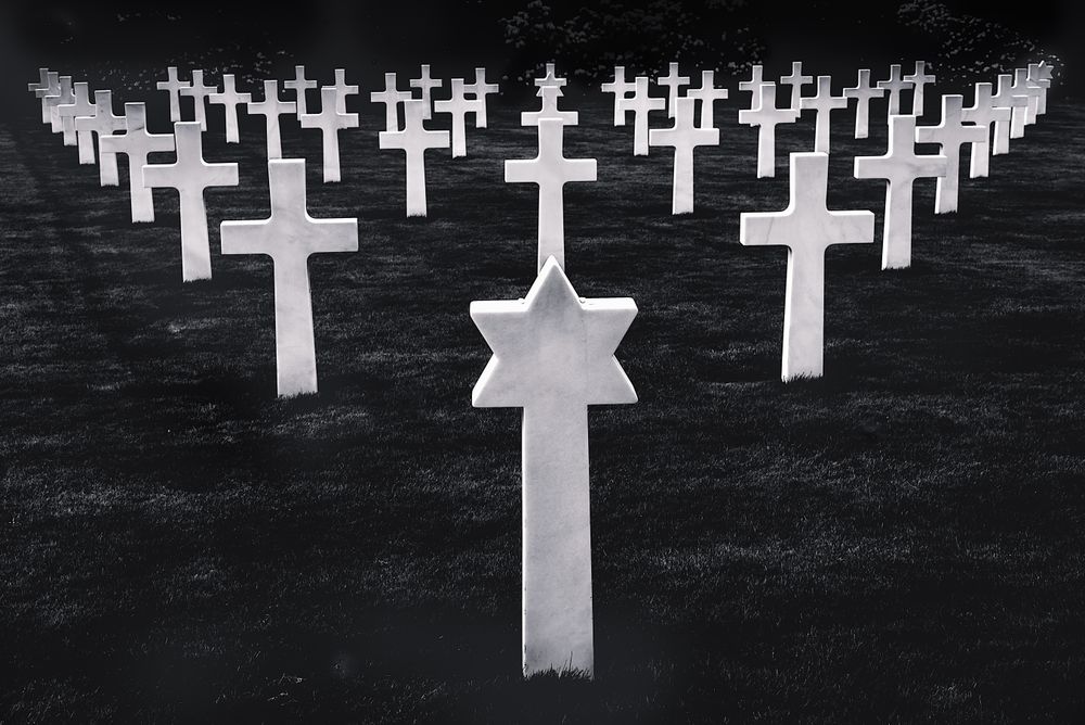 Stone graves disposed symmetrically