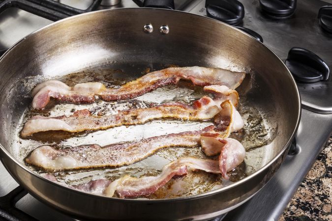 Bacon in the pan