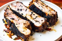 Roasted pork dish with vegetables