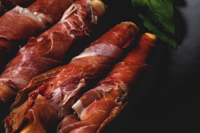 Gressinis with spanish serrano ham