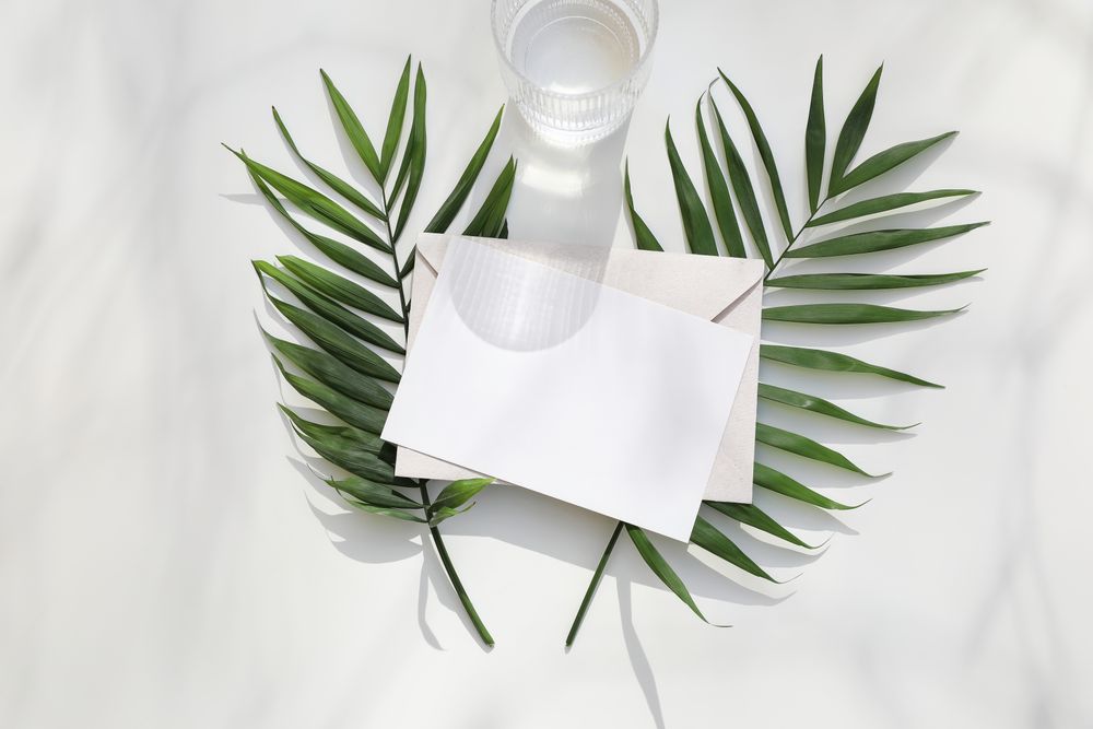 Mock up sheet with branches