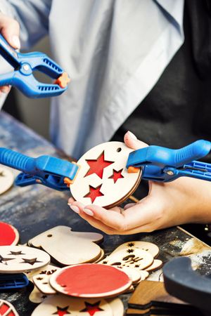 Woodworking workshop eco-friendly Christmas toys