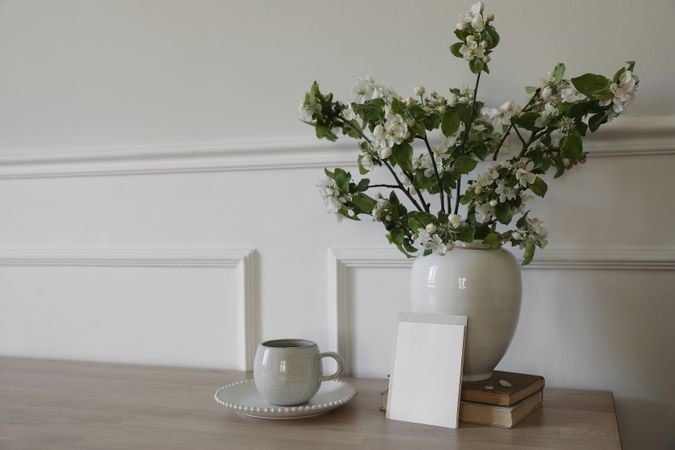 Springtime breakfast still life