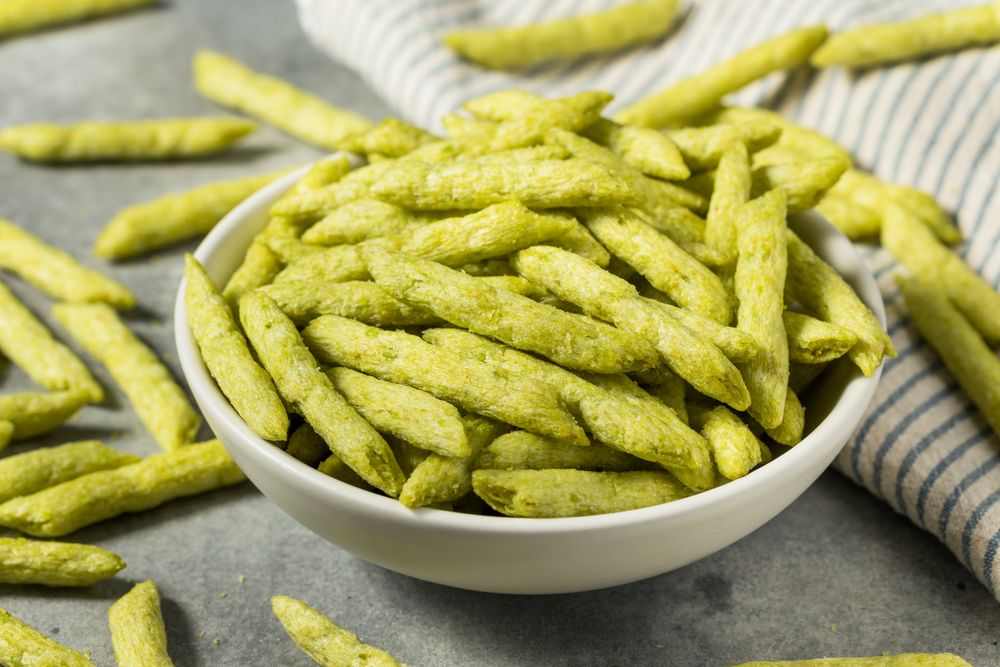 Fried Snap Pea Crisps Chips