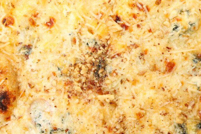 Cheese pizza on whole background, close up