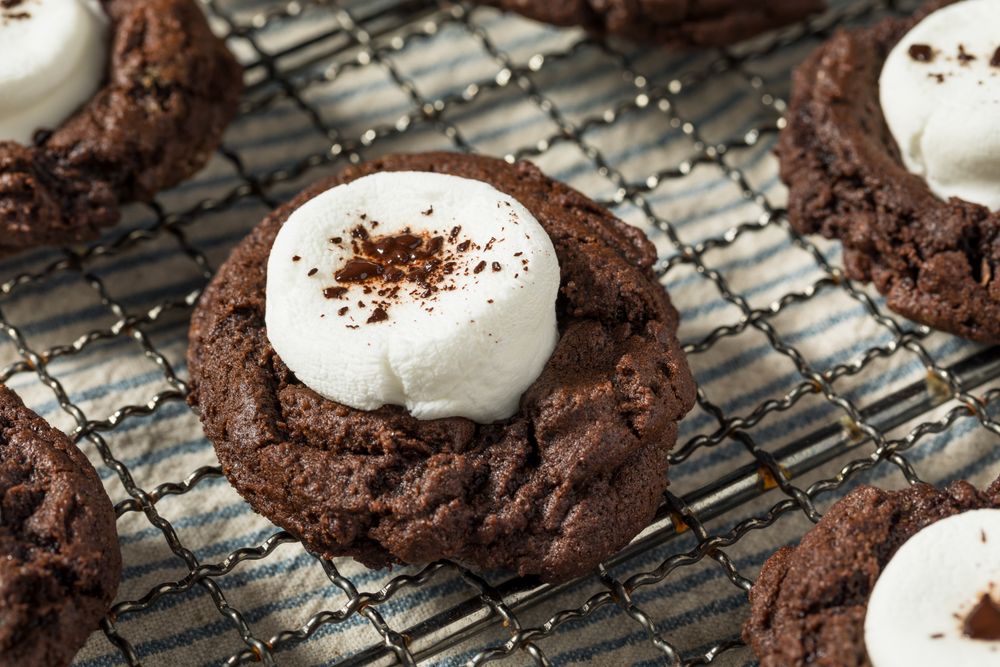Homemade Dark Chocolate Hot Cocoa Cookies