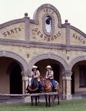 Horse riding at King Ranch, outside  Corpus Christi and Brownsville, Texas