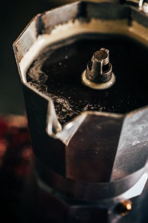 Fresh coffee in a coffee marker