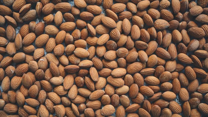 Top View Almonds pattern texture