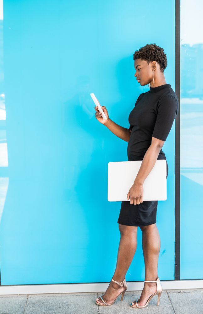 Woman using mobile phone