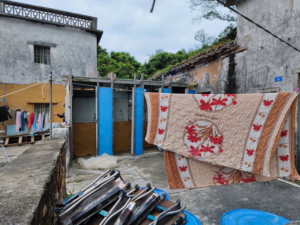 Rooftop of a modest building in Dapeng, Shenzhen, China