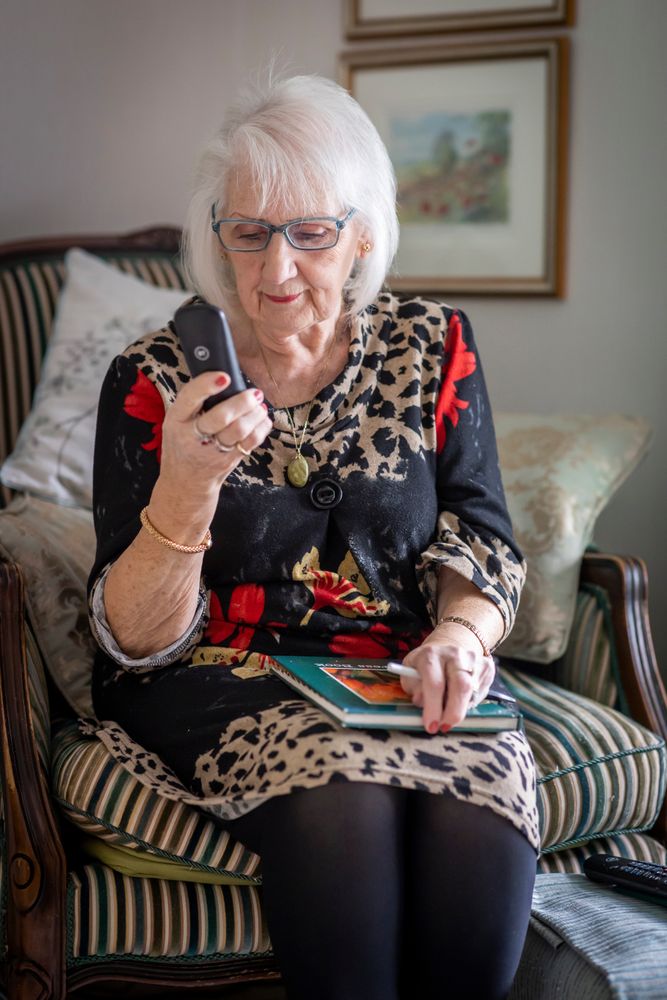 Woman with phone