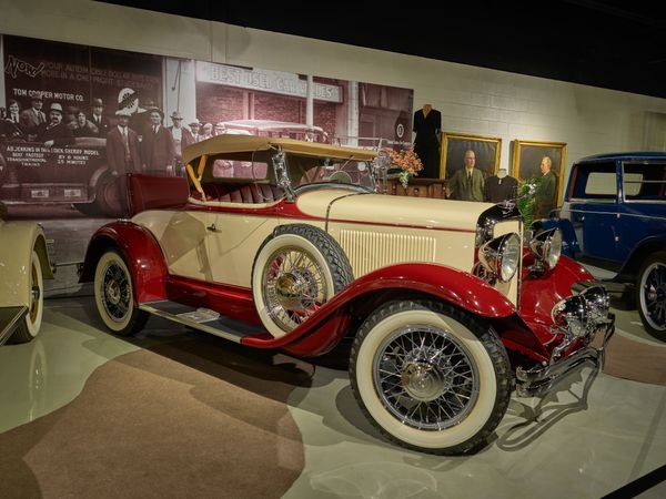 A 1931 Studebaker Six Roadster at the Studebaker Museum in South Bend, Indiana.