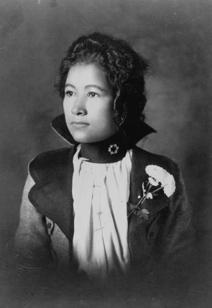 Portrait of a Black female at the beginning of the 1900s from W. E. B. Du Bois Paris Exposition