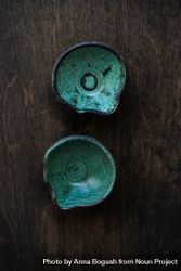 Top view of two ceramic carafes 5Rn2O5