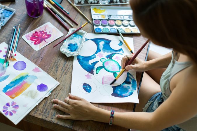 Watercolor painting