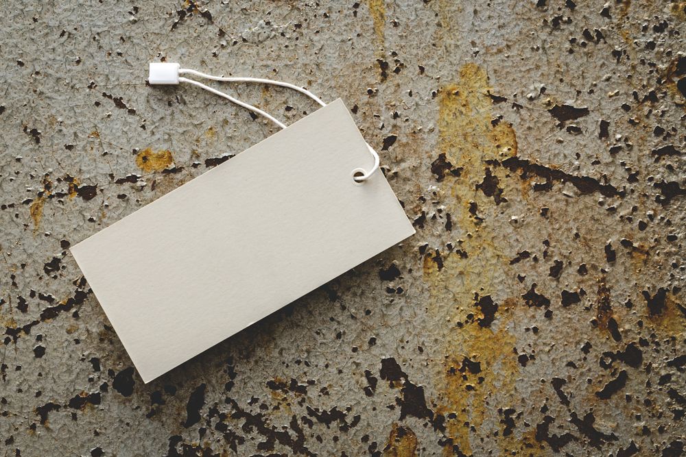 Cardboard labels for price or advertising