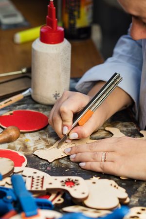 Woodworking workshop eco-friendly Christmas toys